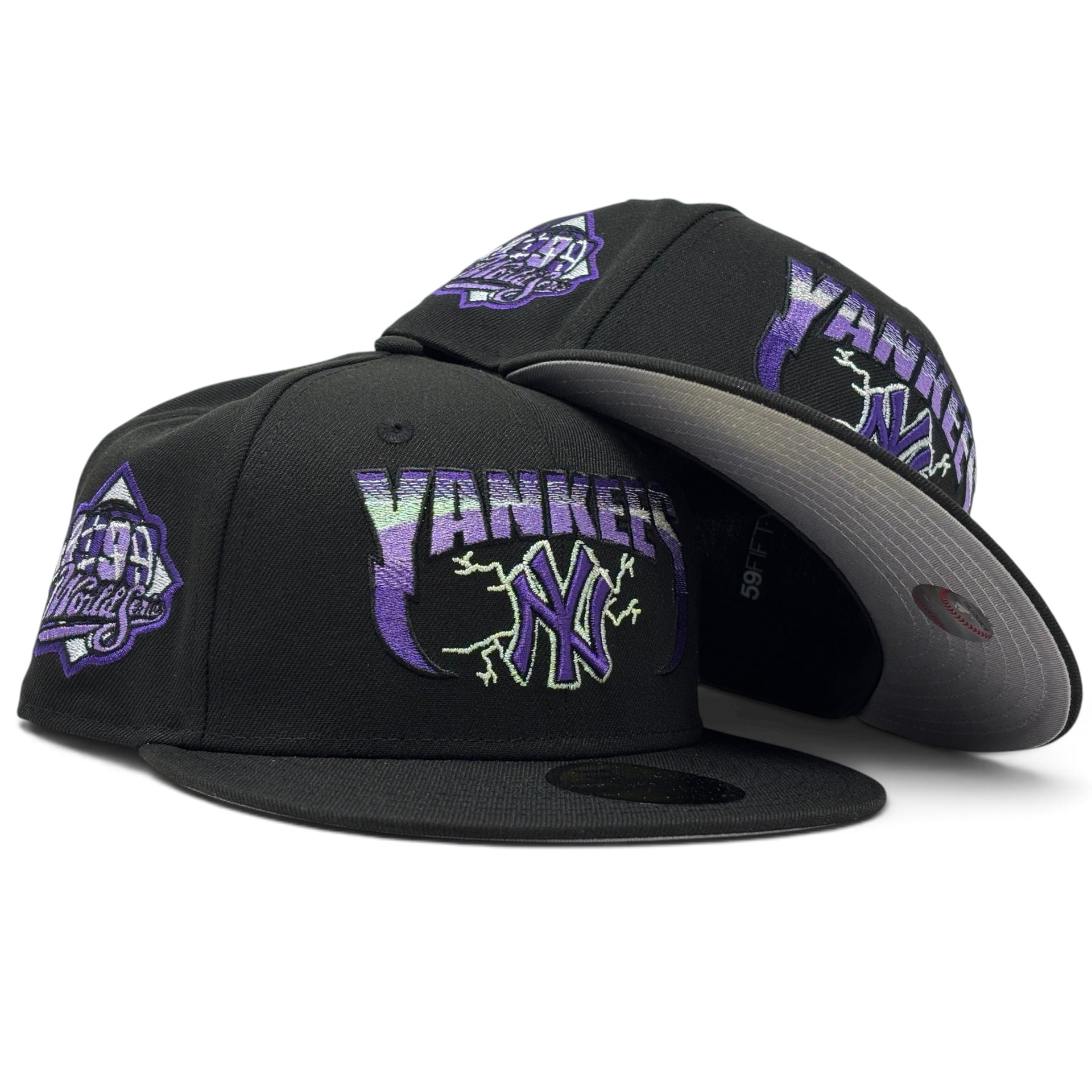 New York Yankees 1999 World Series "Metallica Pack" Logo Fitted-black Purple