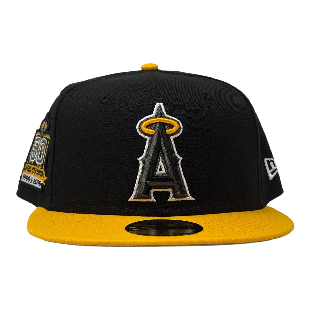 Los Angeles Angels 50th Anniversary "Black & Yellow" Pack New Era Fitted Hat