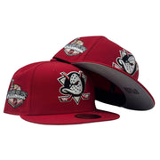 Anaheim Ducks Stanley Cup Champions Fitted Hats-Red