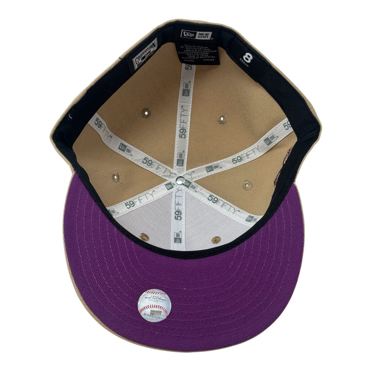 New York Yankees 1999 World Series New Era Fitted Hat-Camel
