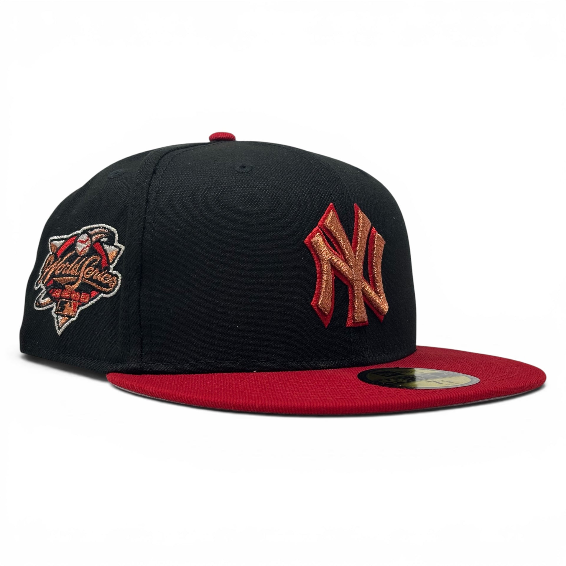 New York Yankees 2000 World Series Fitted Hats- Black Red
