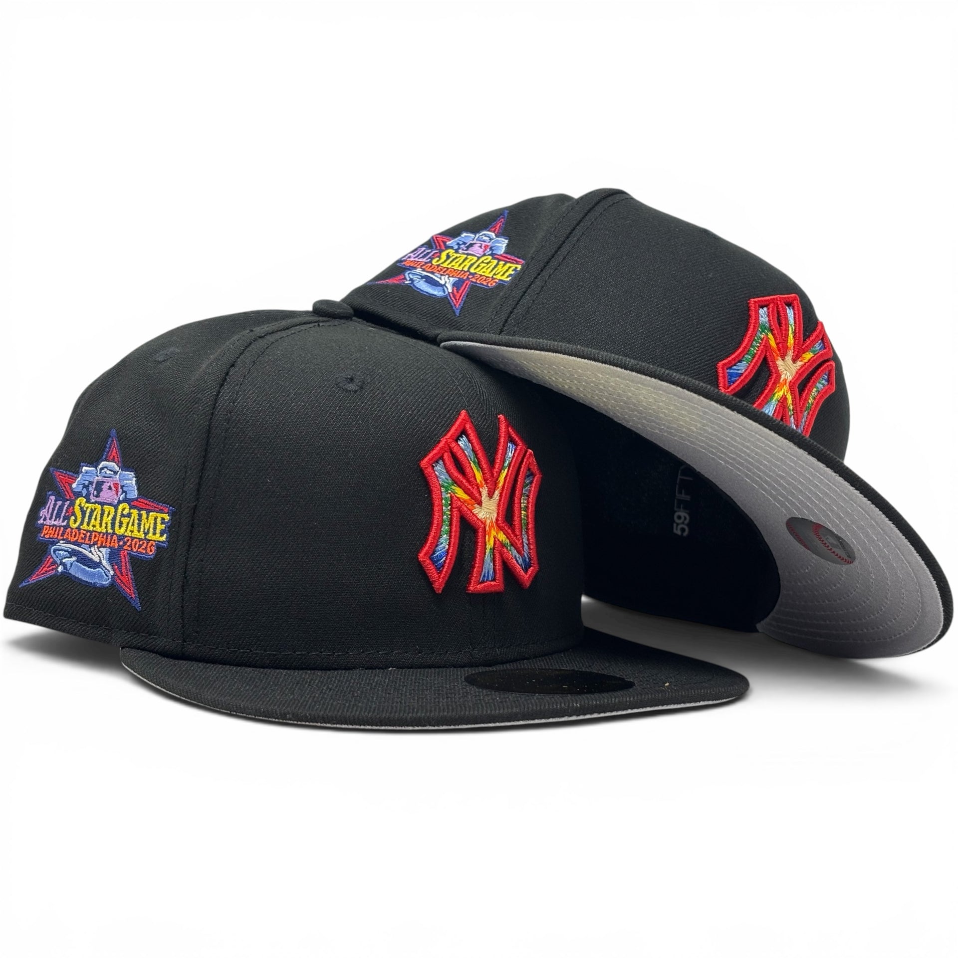 New York Yankees 2026 All Star Game  Tie Dye Logo New Era Fitted Hats-black