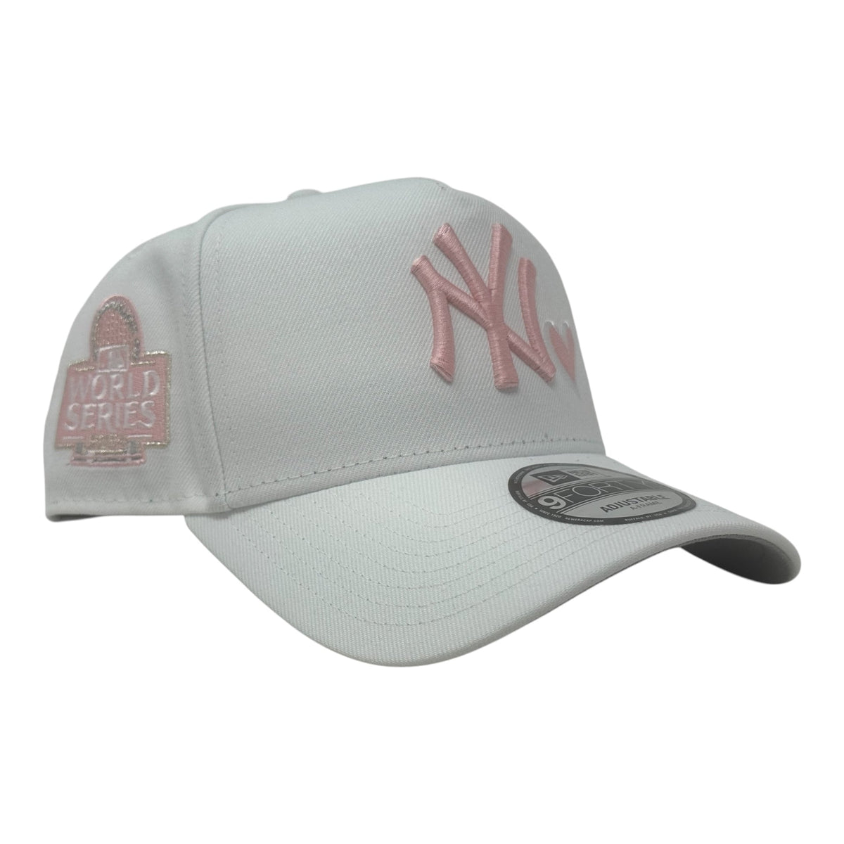 New York Yankees 2024 World Series with heart 9forty A-Frame Snapback Hat
