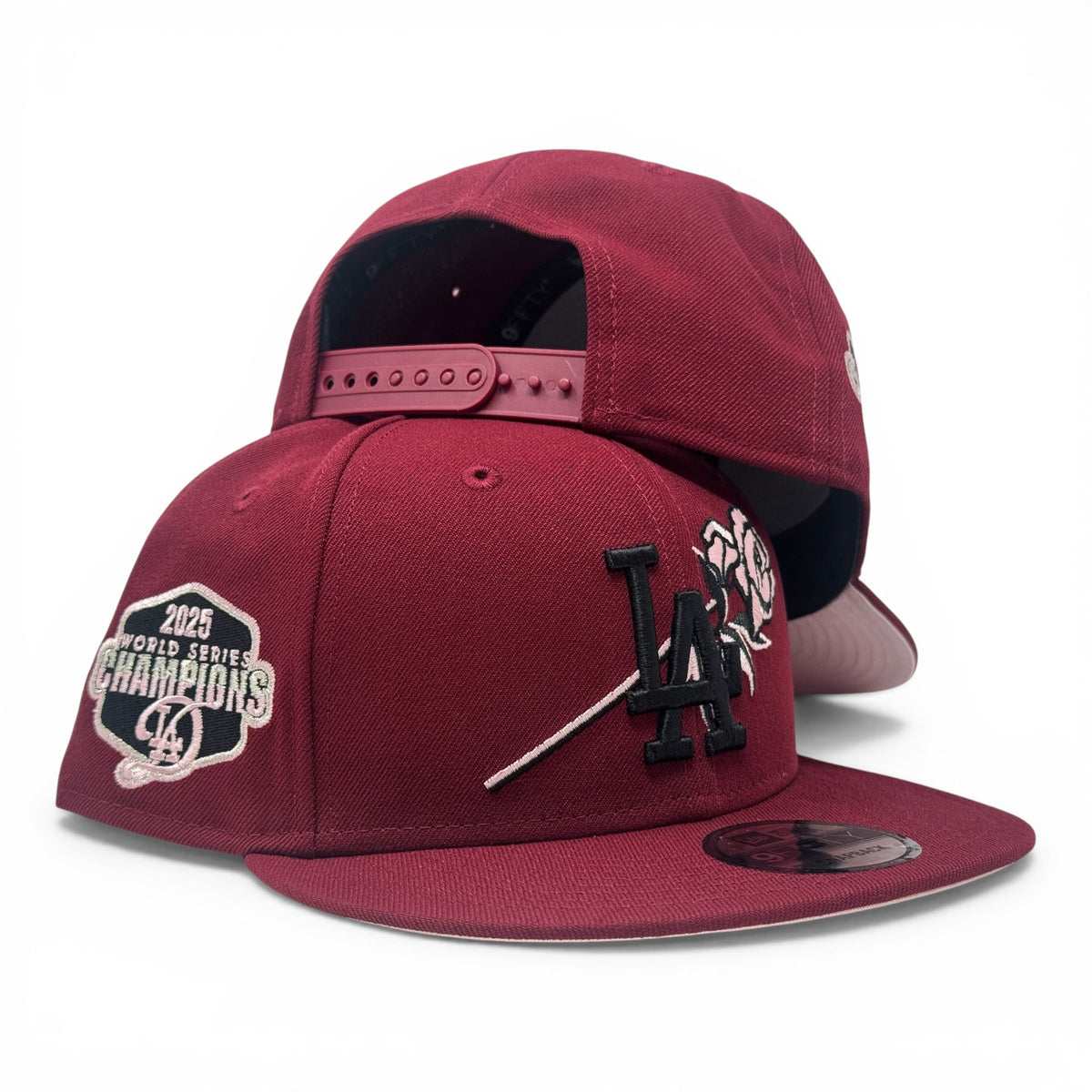 Los Angeles Dodgers 2025 World Champions Snapback-Burgundy