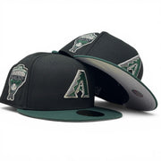 Arizona Diamondbacks 1998 Inaugural Season New Era Fitted Hat-Black Green