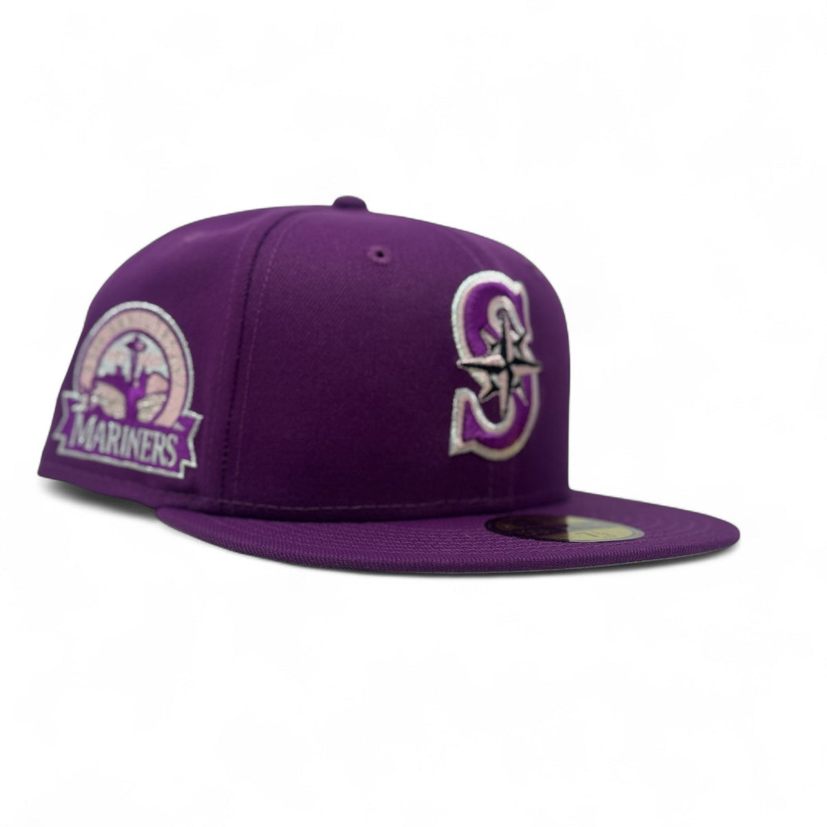 Seattle Mariners 30th Anniversary Fitted Hats-Sparkling Grape