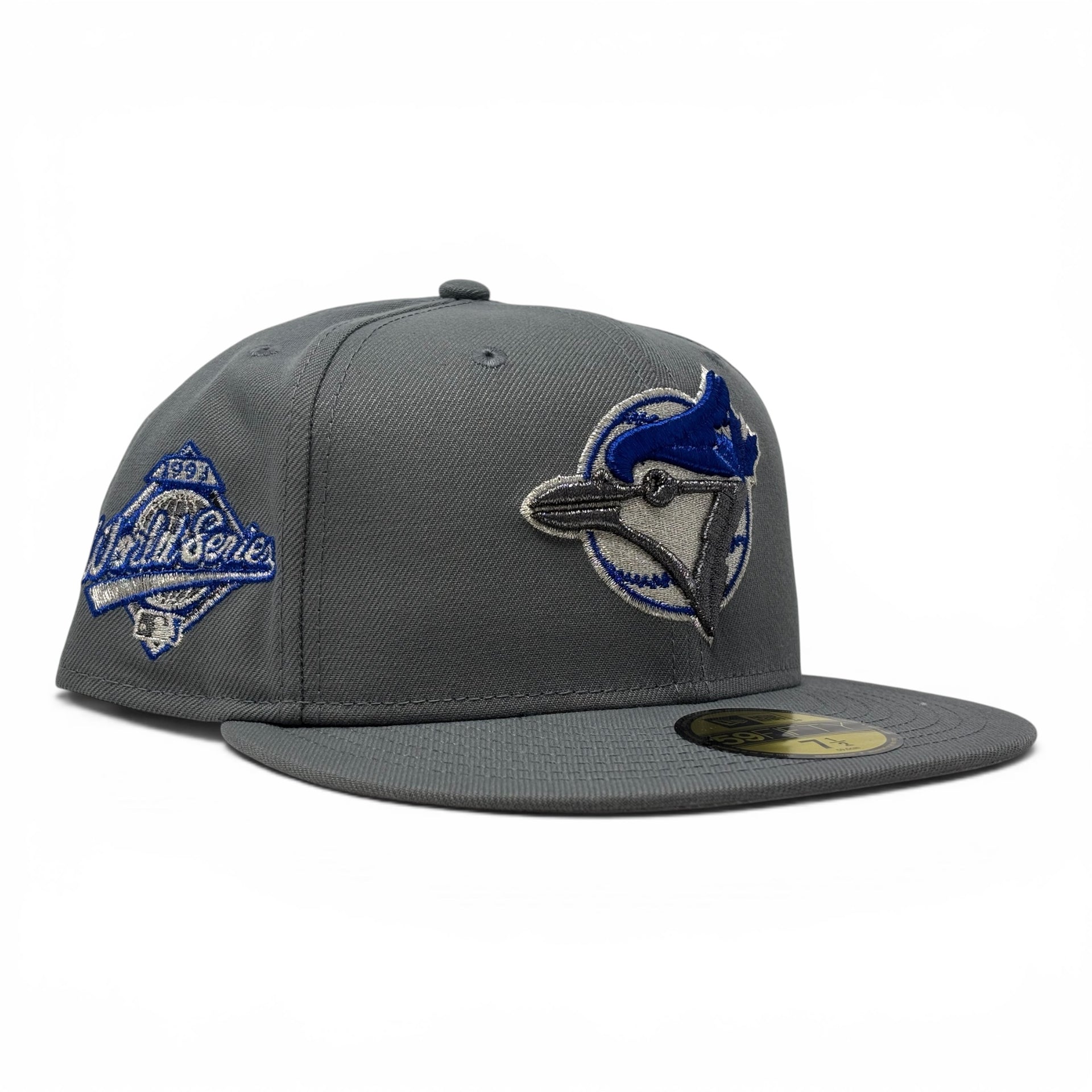Toronto Blue Jays 1993 World Series Fitted Hats-Light Gray