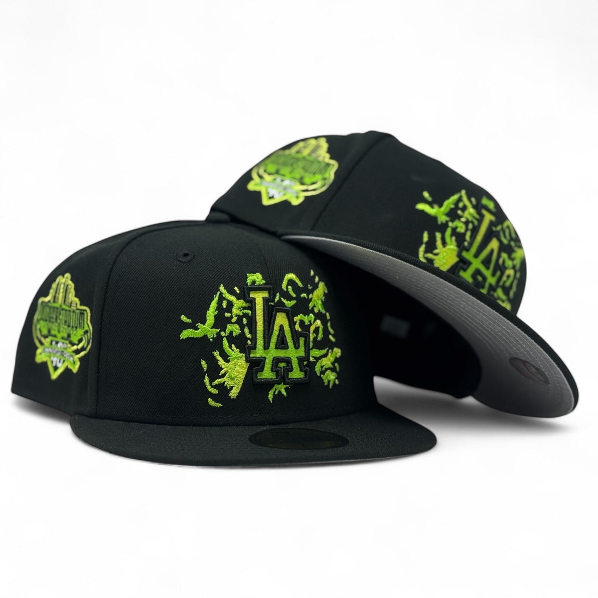 Los Angeles Dodgers "Halloween Pack" Fitted Hats- Black Green