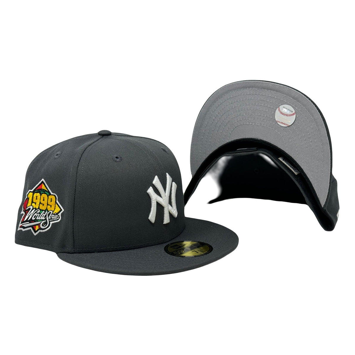 New York Yankees 1999 World Series Dark Gray 5950 New Era Fitted Hat
