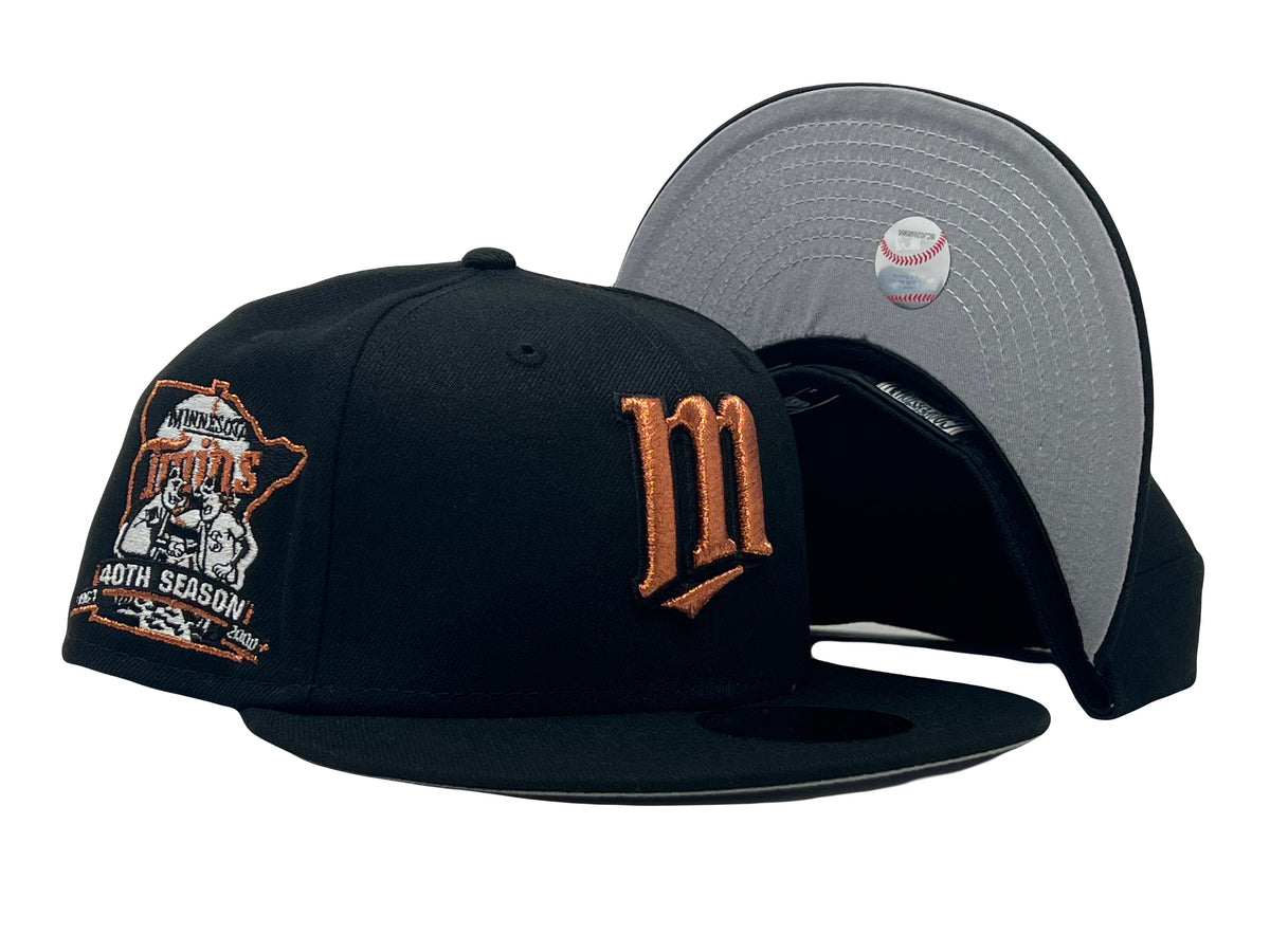 Black Minnesota Twins 40th Anniversary New Era Fitted Hat