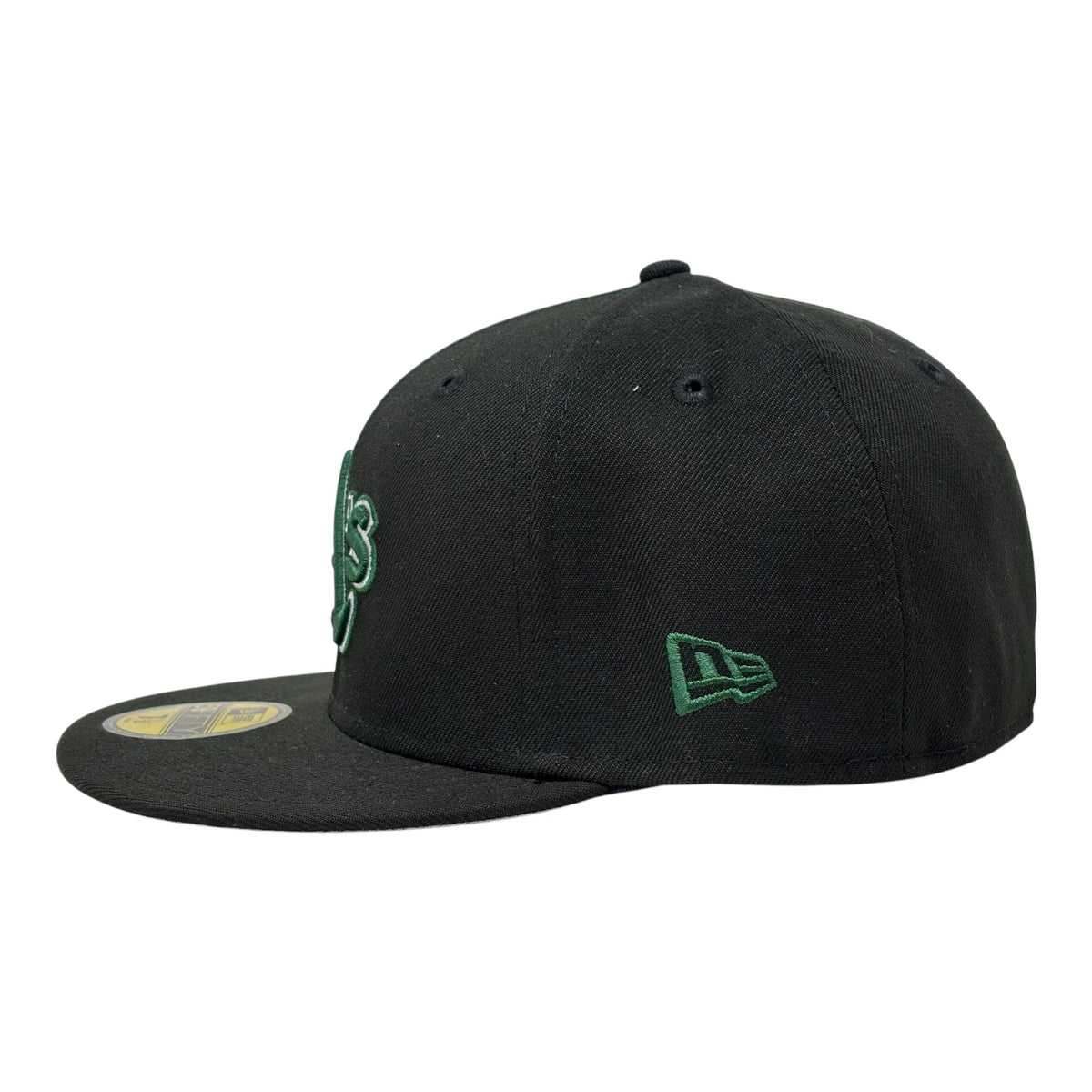Oakland Athletics Battle of the Bay 1989 World Series Fitted Hats-Black