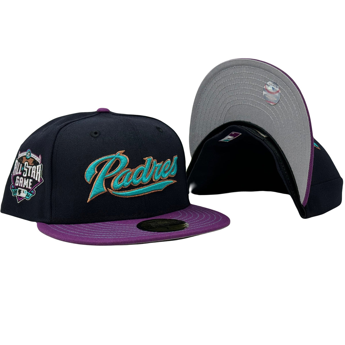 San Diego Padres 2016 All Star Game Stitch Visor 5950 New Era Fitted Hat