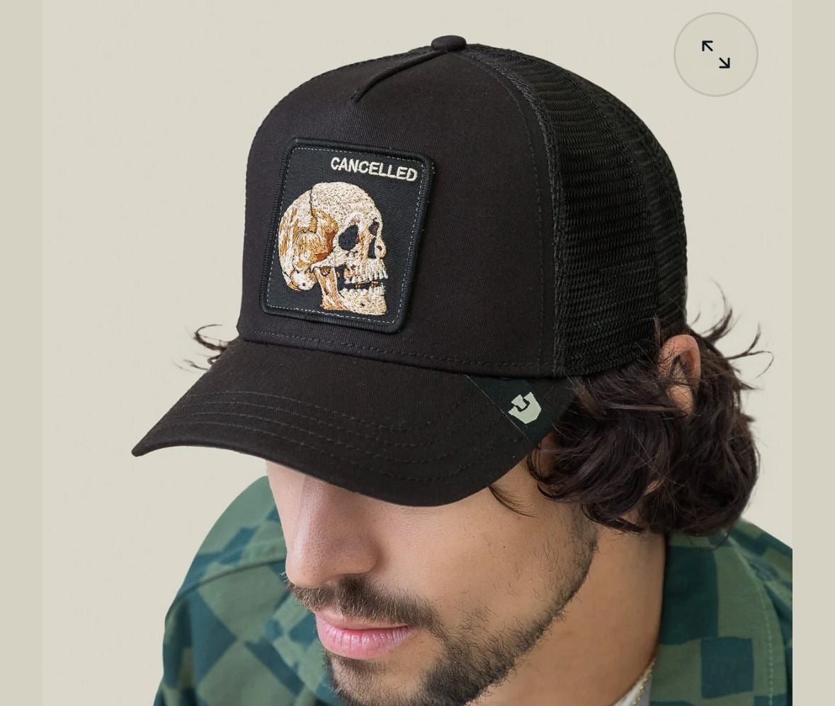 Cancelled Skull Trucker Hat