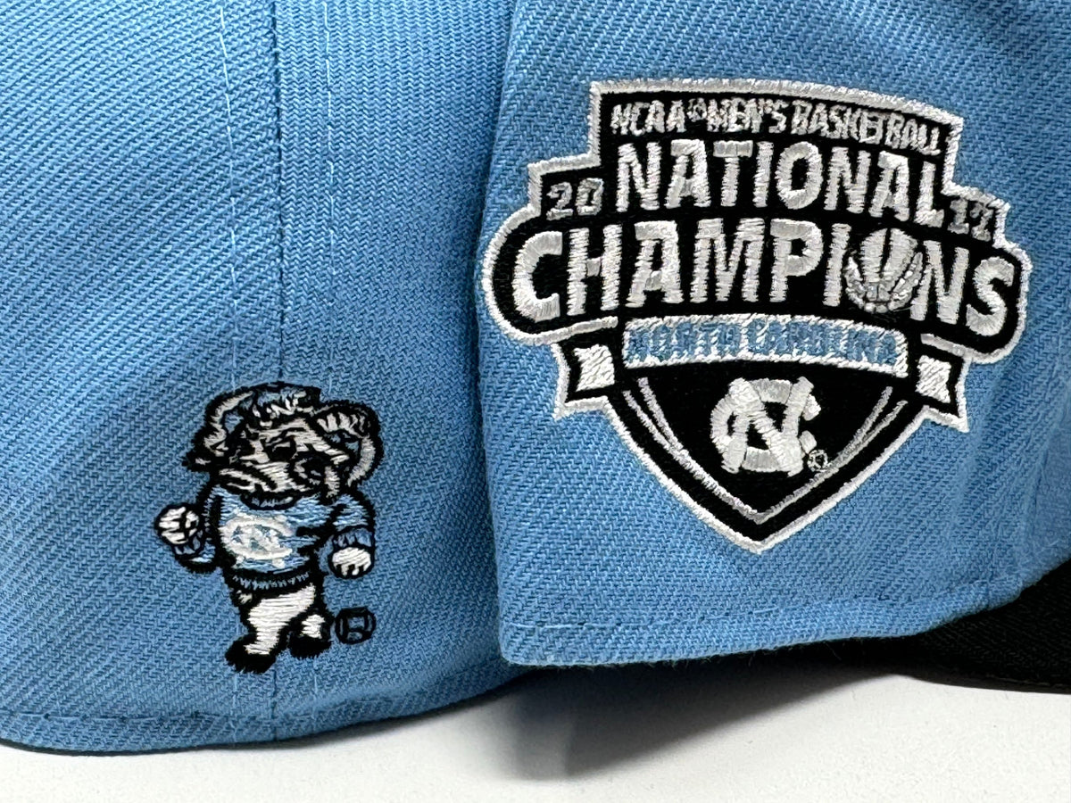 North Carolina Tar Heels 2012 National Champions Sky Blue Black 59FIFTY New Era Fitted Hat