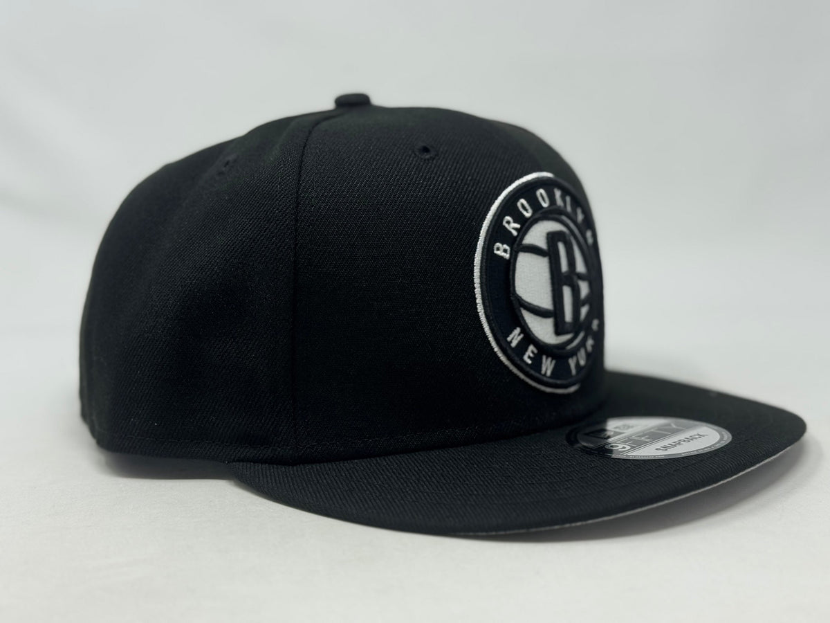 Brooklyn Nets Team Snapback Hat-Black