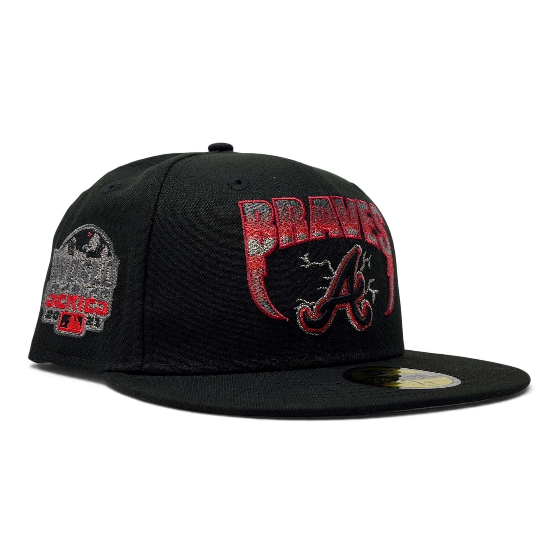 Atlanta Braves 2021 World Series "Metallica Pack" Logo Fitted -Black