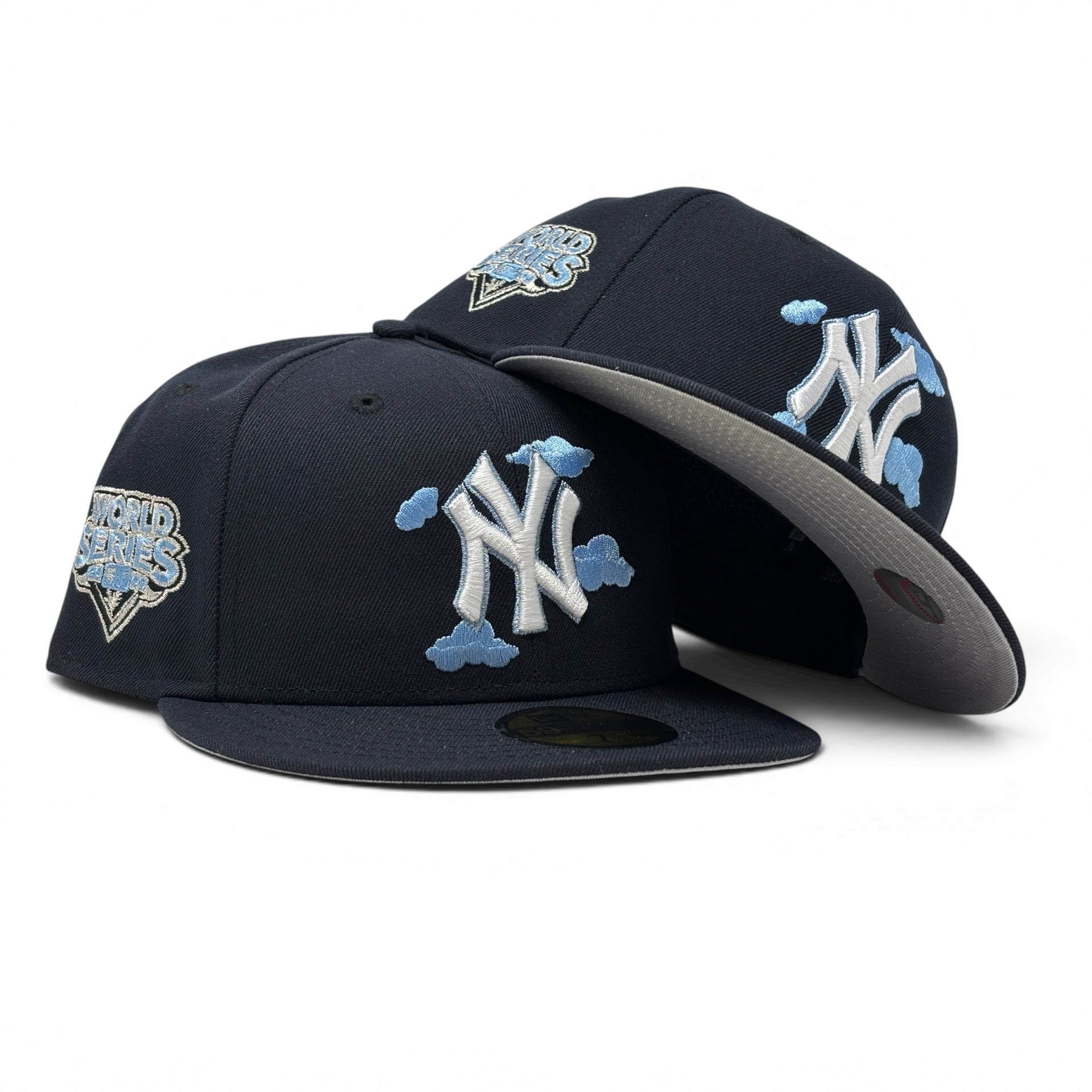 New York Yankees 2009 World Series Cloud Pack Fitted Hats-Navy