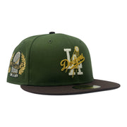 Los Angeles Dodgers 2025 World Champions Fitted Hat-Olive Brown