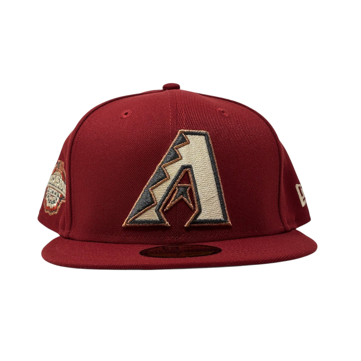 Arizona Diamondbacks 2001 World Series Fitted Hats-Brick Red