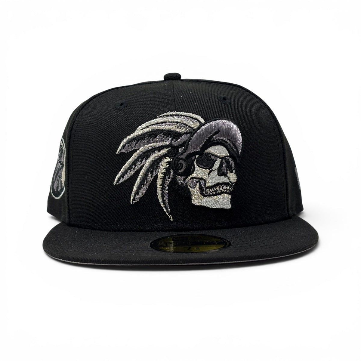 Aztec Skull Warriors New Era Fitted Hat-Black