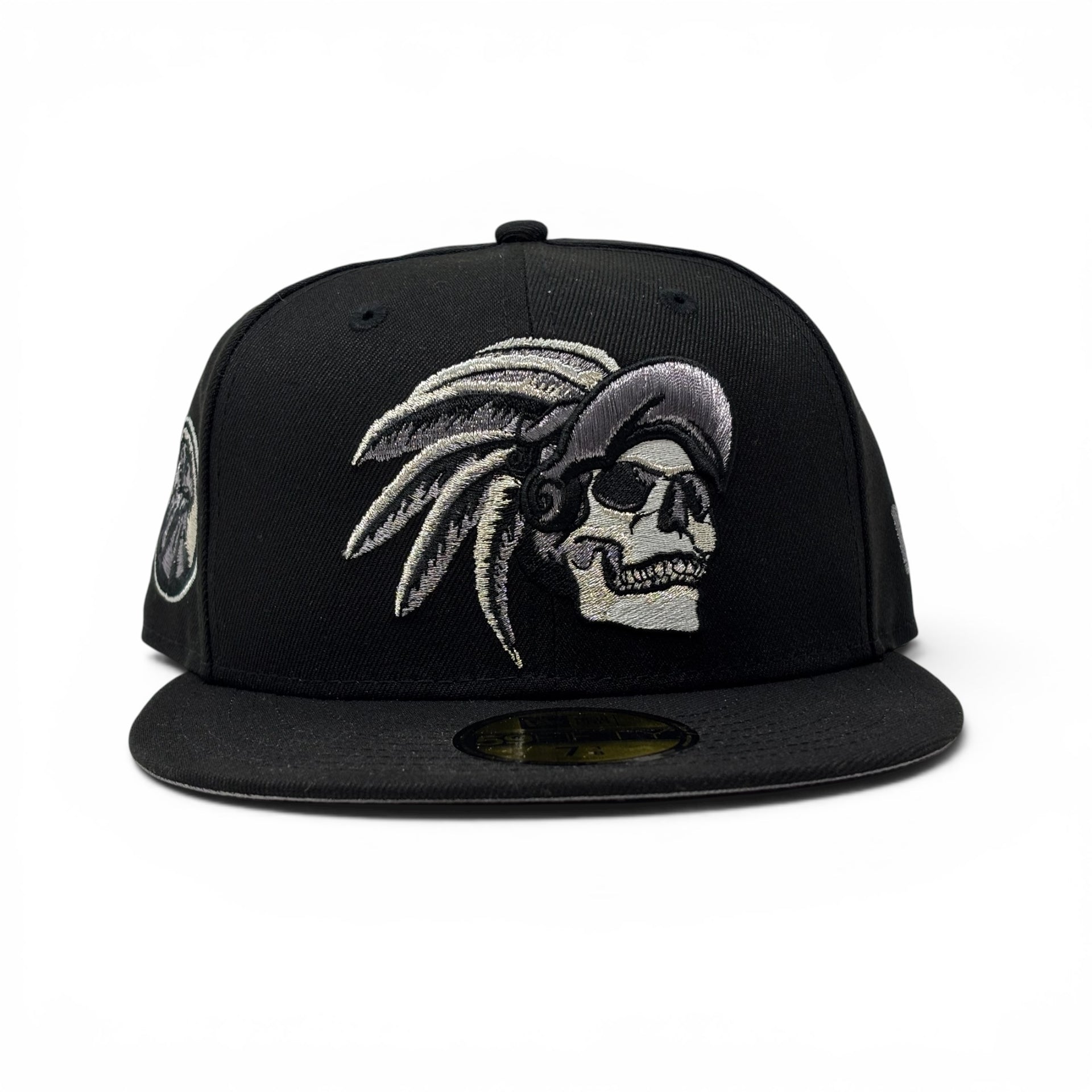 Aztec Skull Warriors New Era Fitted Hat-Black