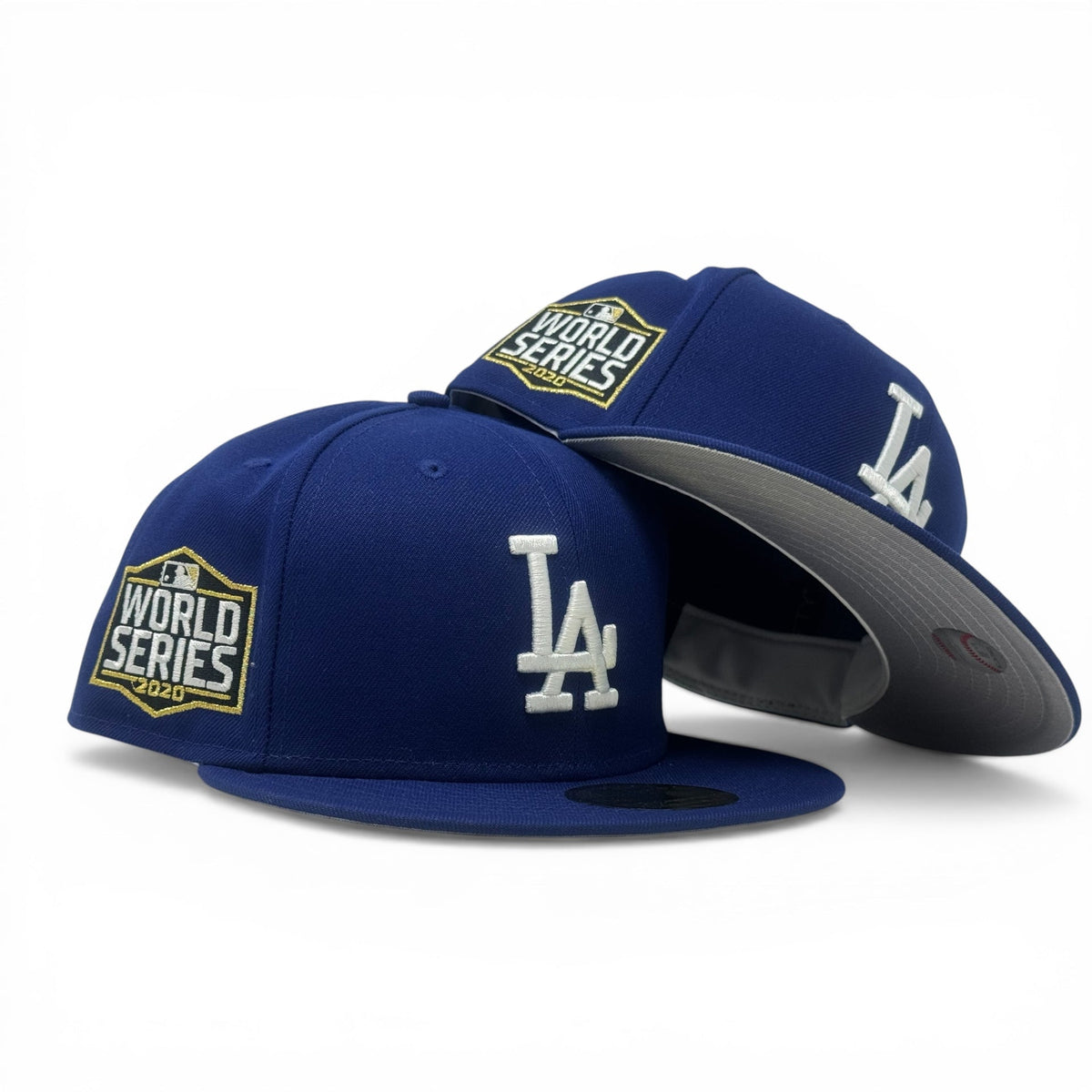 Los Angeles Dodgers 2020 World Series Champions Fitted Hat-Royal Blue