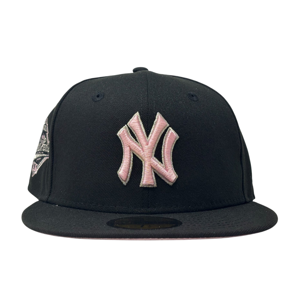 New York Yankees 1996 World Series Pink Brim New Era Fitted Hat-Black