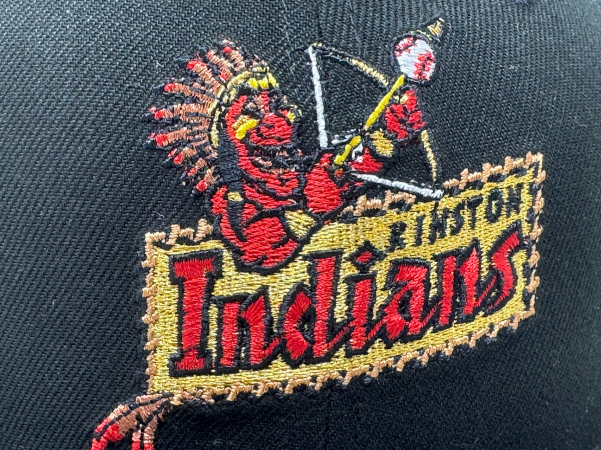 Kinston Indians Minor League New Era Fitted Hats-Black