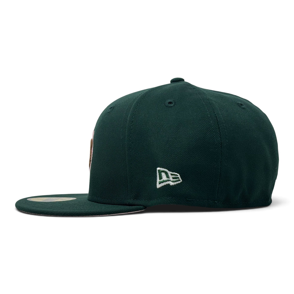 Chicago Cubs Be Alert Foul Ball Pink Brim 59Fifty New Era Fitted Hats-Green