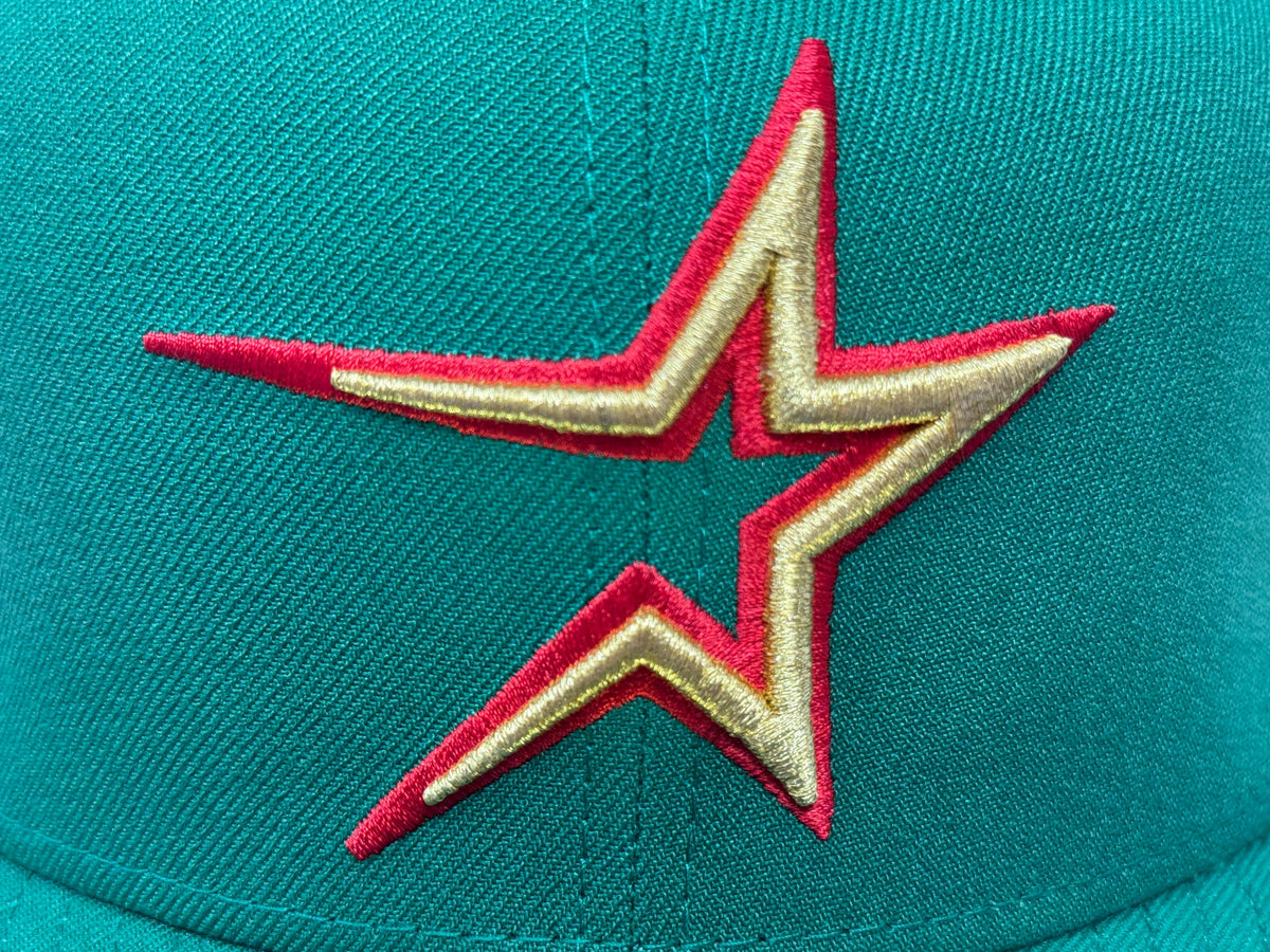 Houston Astros 35th Anniversary Xmas Pack Green Fitted Hat
