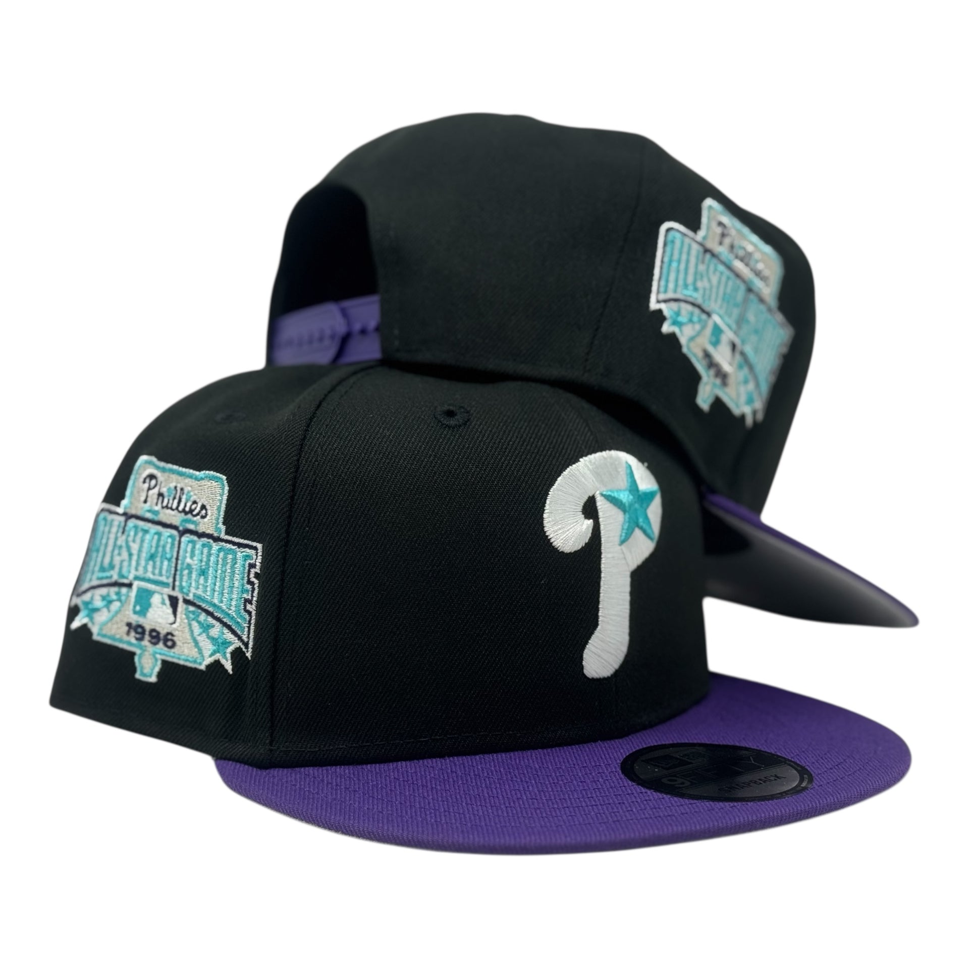 Philadelphia Phillies 1996 All Star Game Snapback Hat Match to Aqua 8