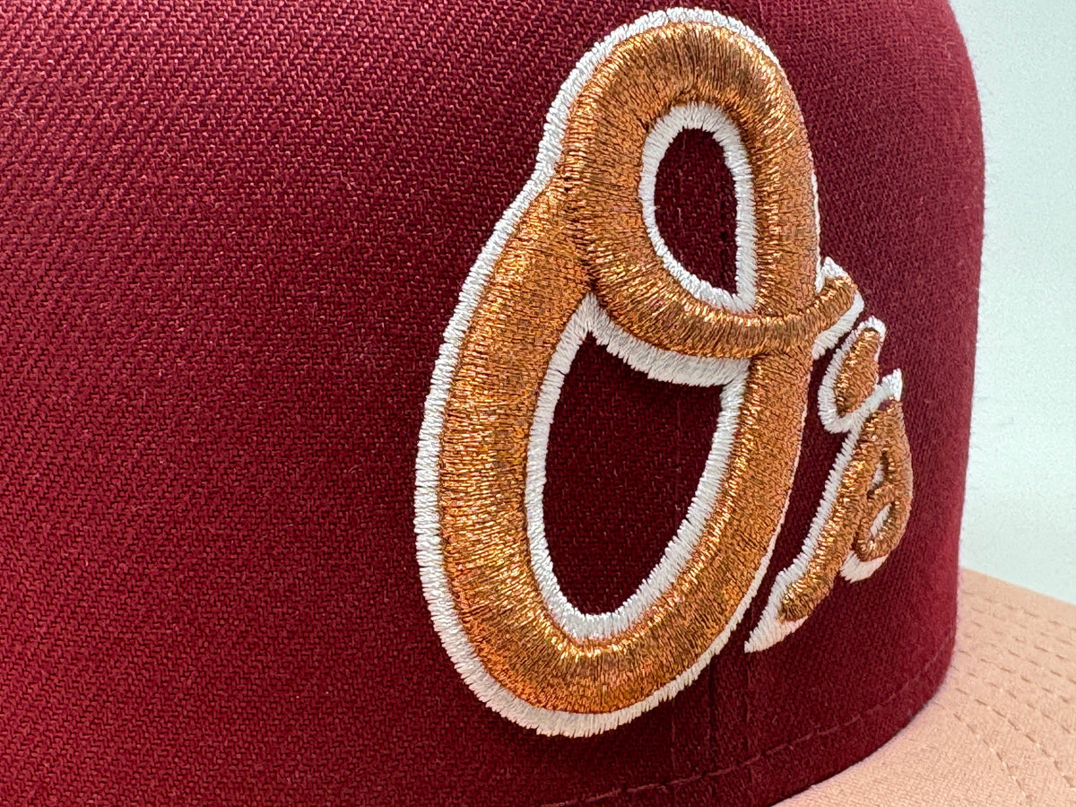 Baltimore Orioles 30th Anniversary Burgundy Blush 59Fifty New Era Fitted Hat
