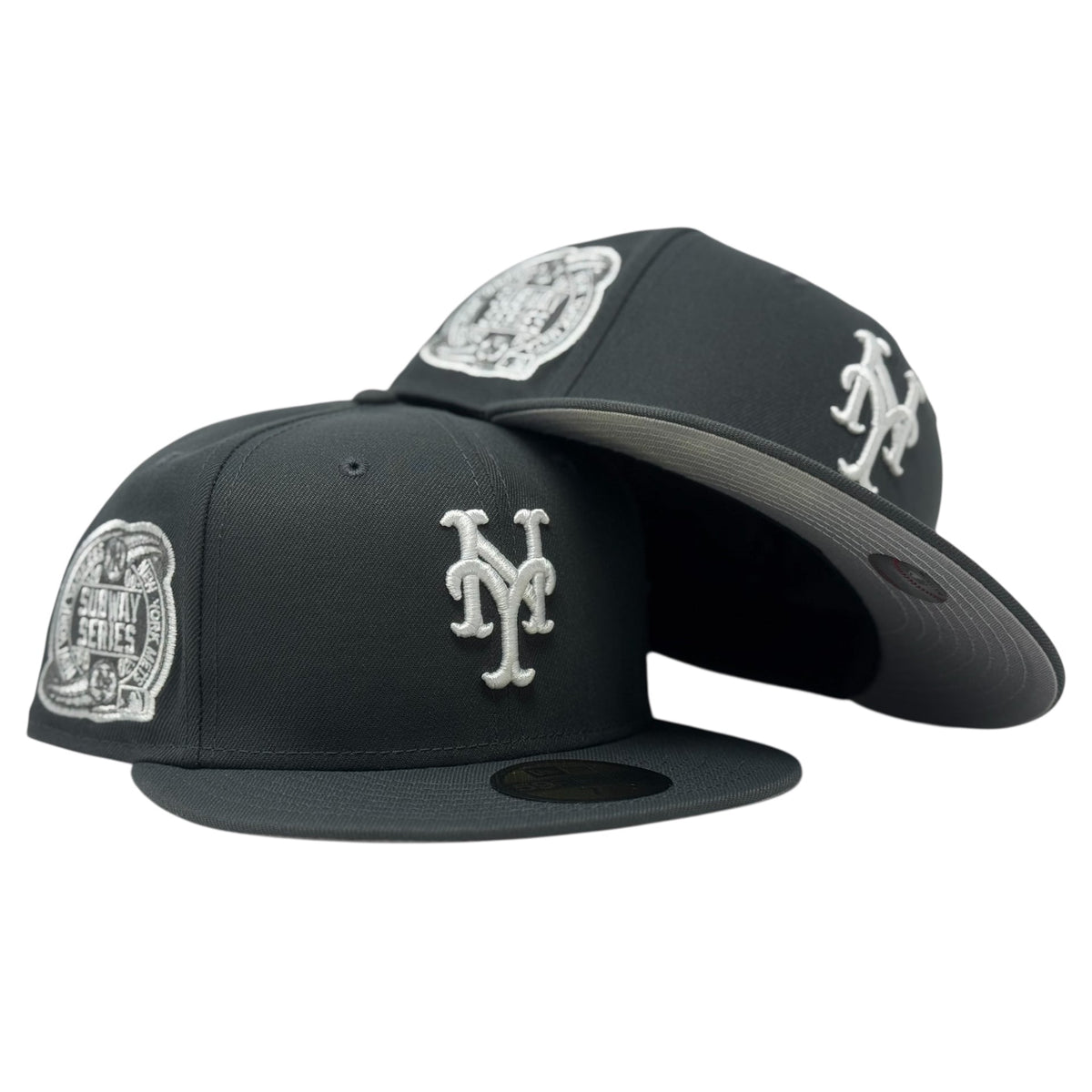 New York Mets Subway Series 59Fifty New Era Fitted Hat-Dark Gray