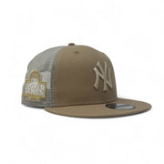 New York Yankees 2024 World Series Trucker Snapback-Wheat