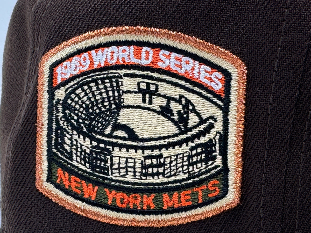 New York Mets 1969 World Series Brown Olive 59Fifty New Era Fitted Hat