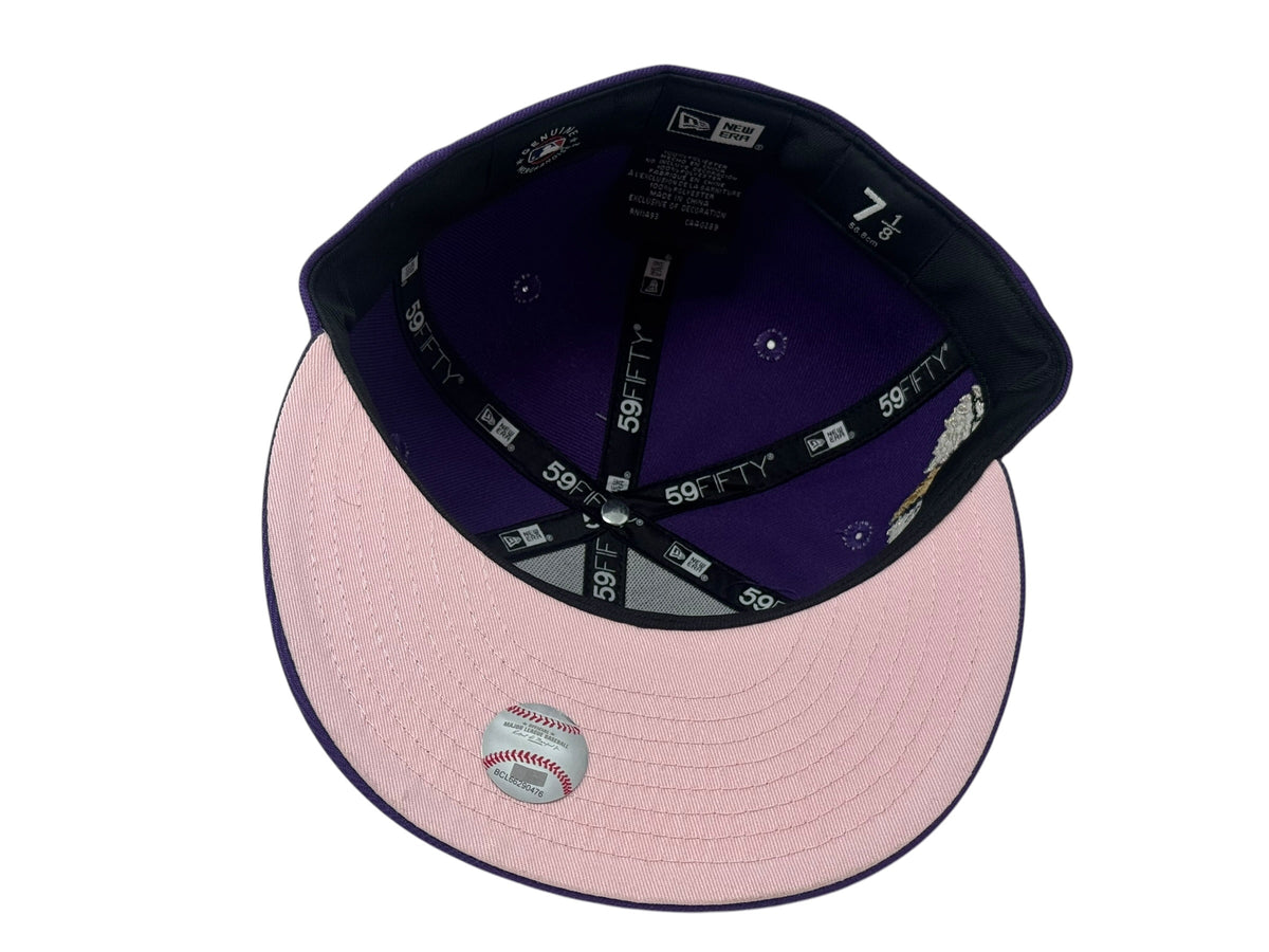 Los Angeles Dodgers 2025 World Champions Fitted Hat-Purple