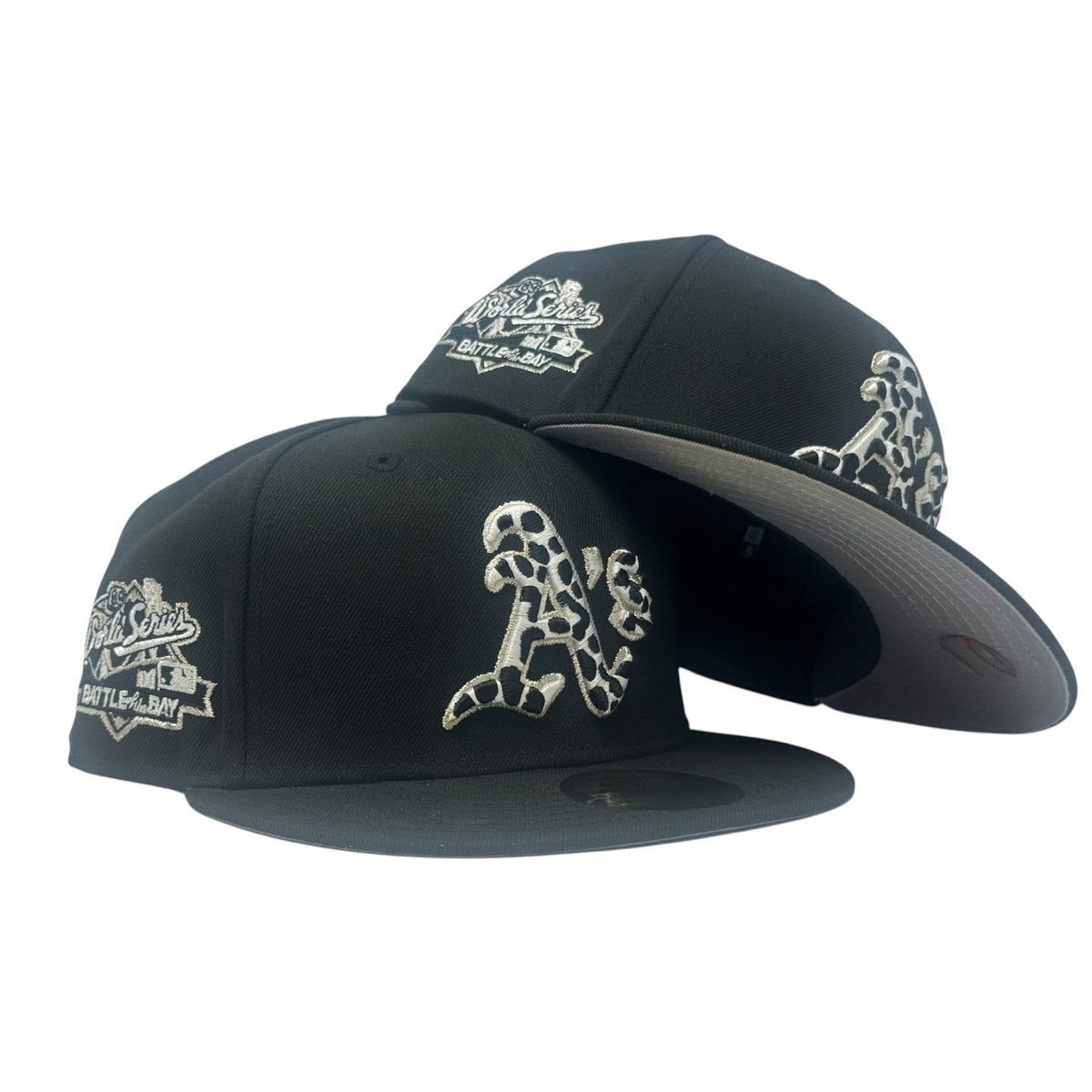 Oakland Athletics 1989 World Series "Cow Print" New Era Fitted Hats