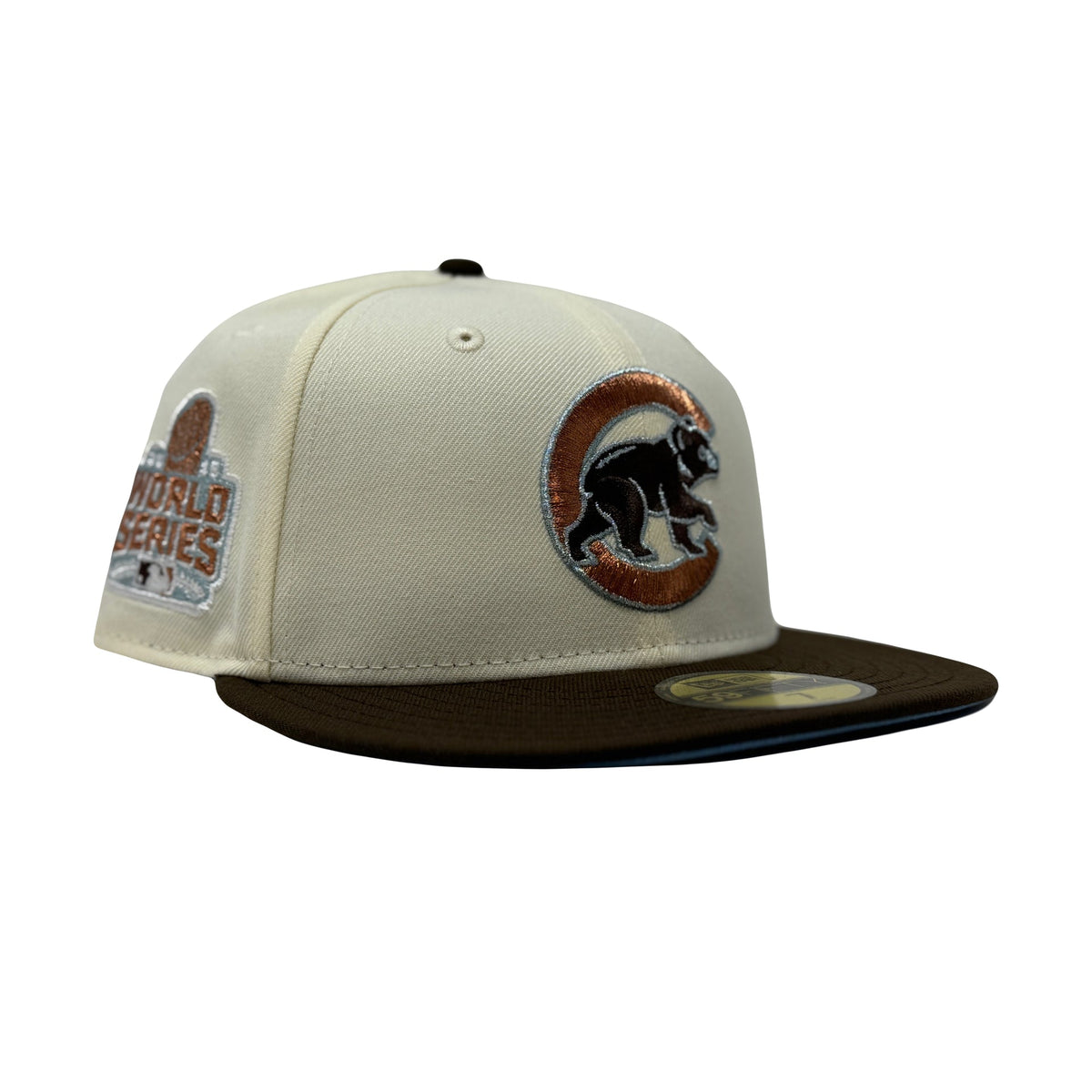 Chicago Cubs 2016 World Series Off White Walnut Visor New Era Fitted Hats