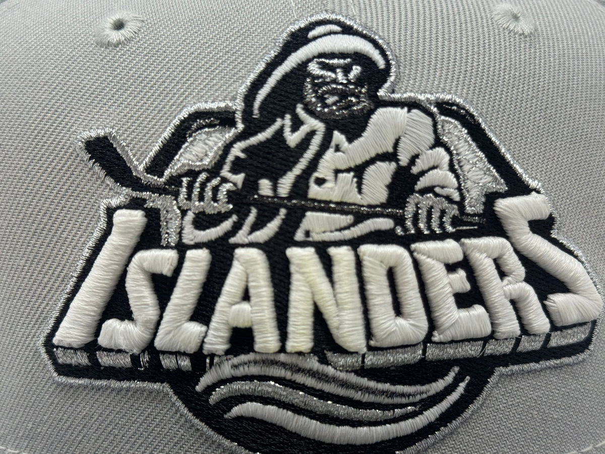 New York Islanders 40th Anniversary Fitted Hats- Gray