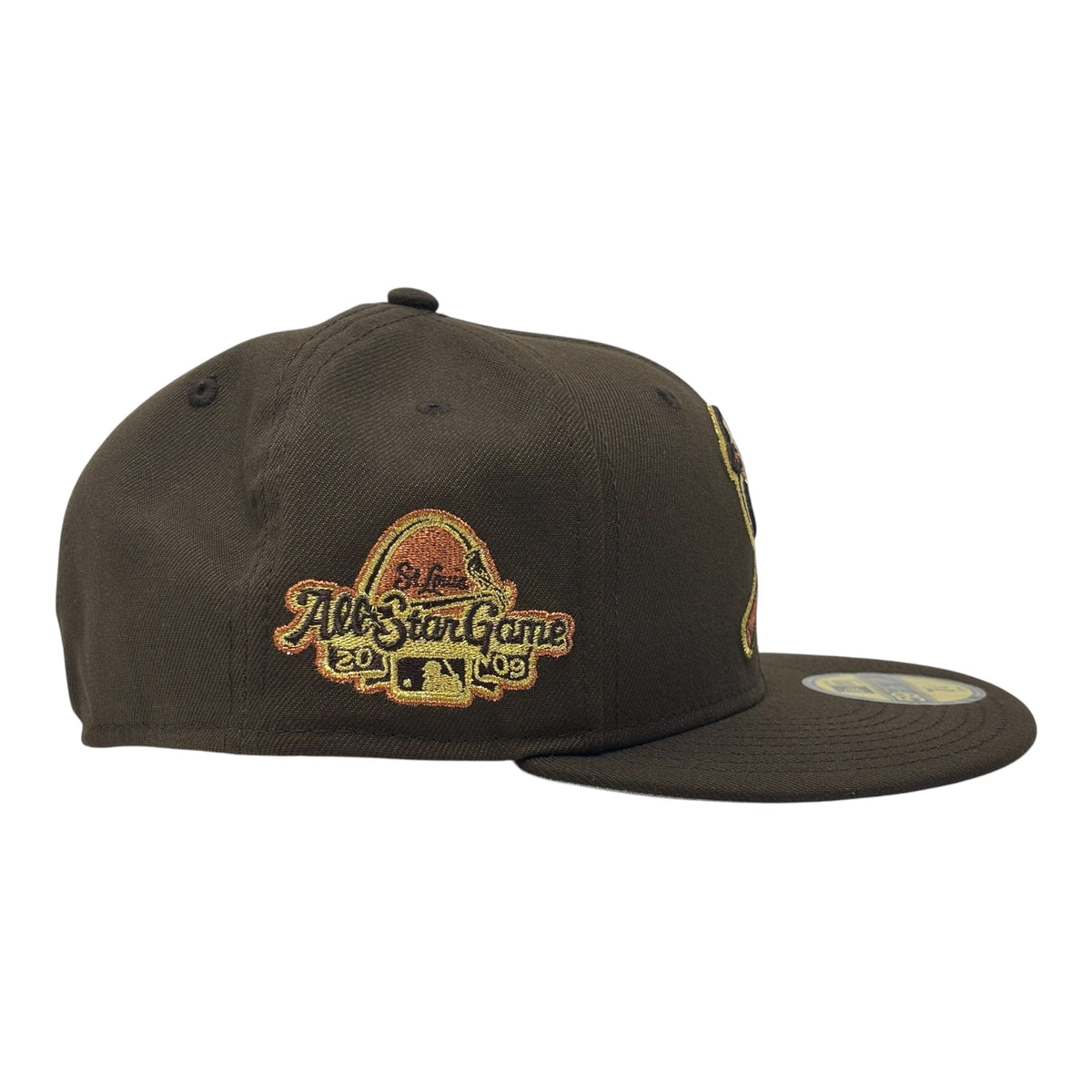 St. Louis Cardinals 2009 All Star Game New Era Fitted Hats-Brown