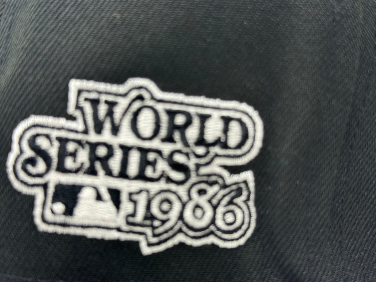 New York Mets 1986 World Series Fitted Hats- Black