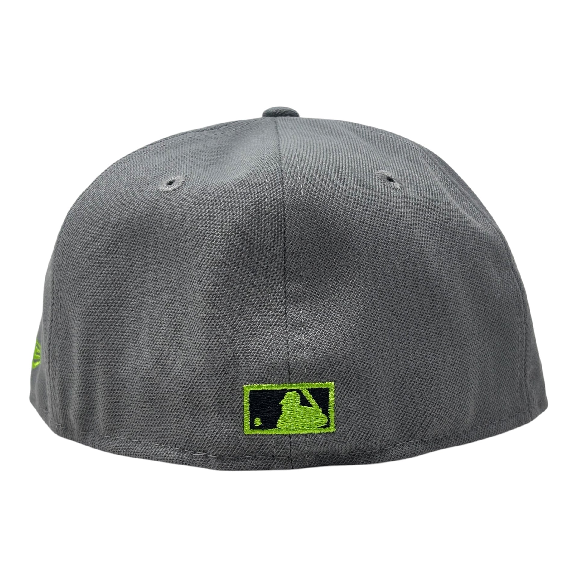 Los Angeles Angels 50th Anniversary Fitted Hat-Gray Lime