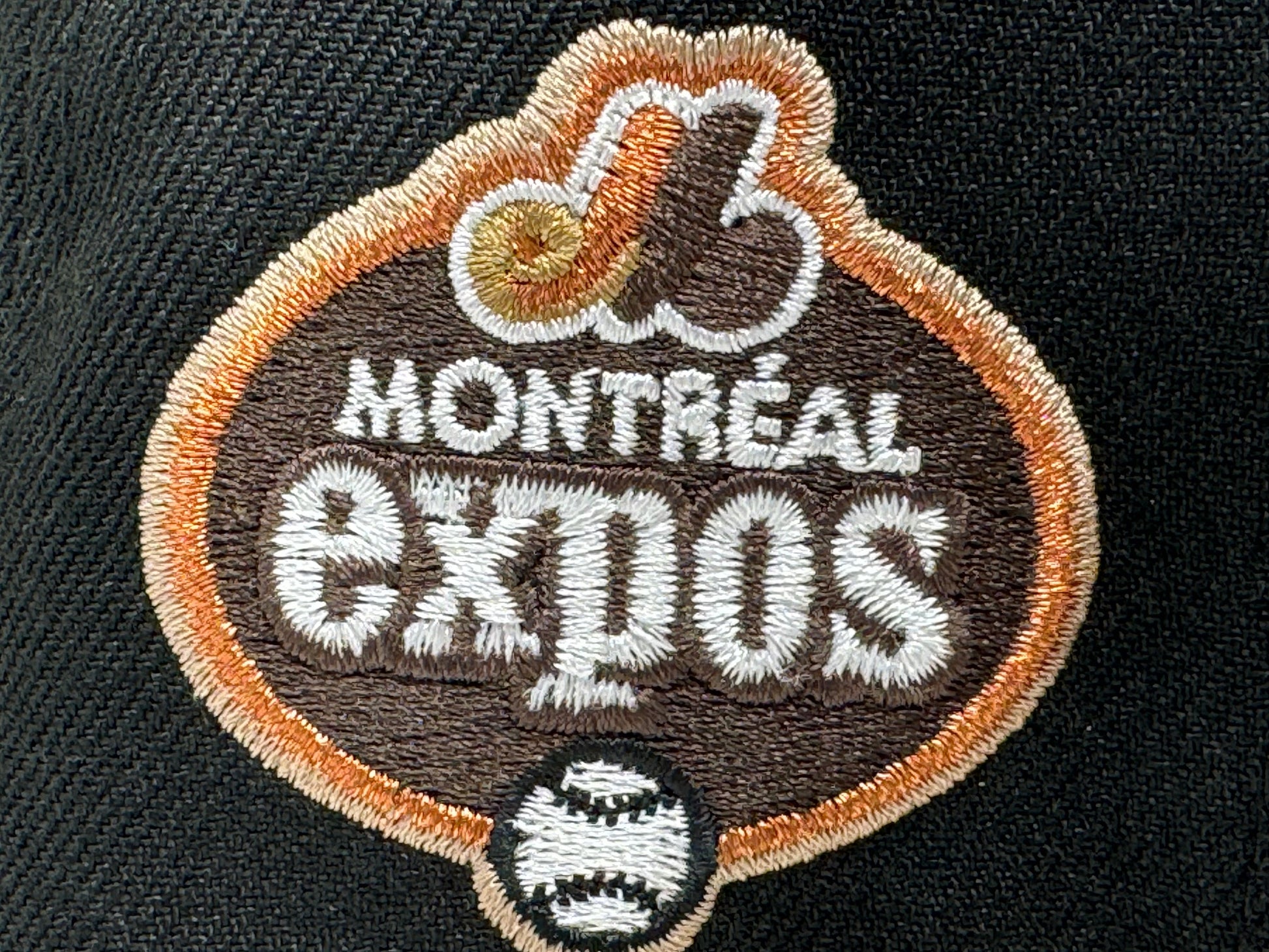 Montreal Expos Black Camel 59Fifty New Era Fitted Hat