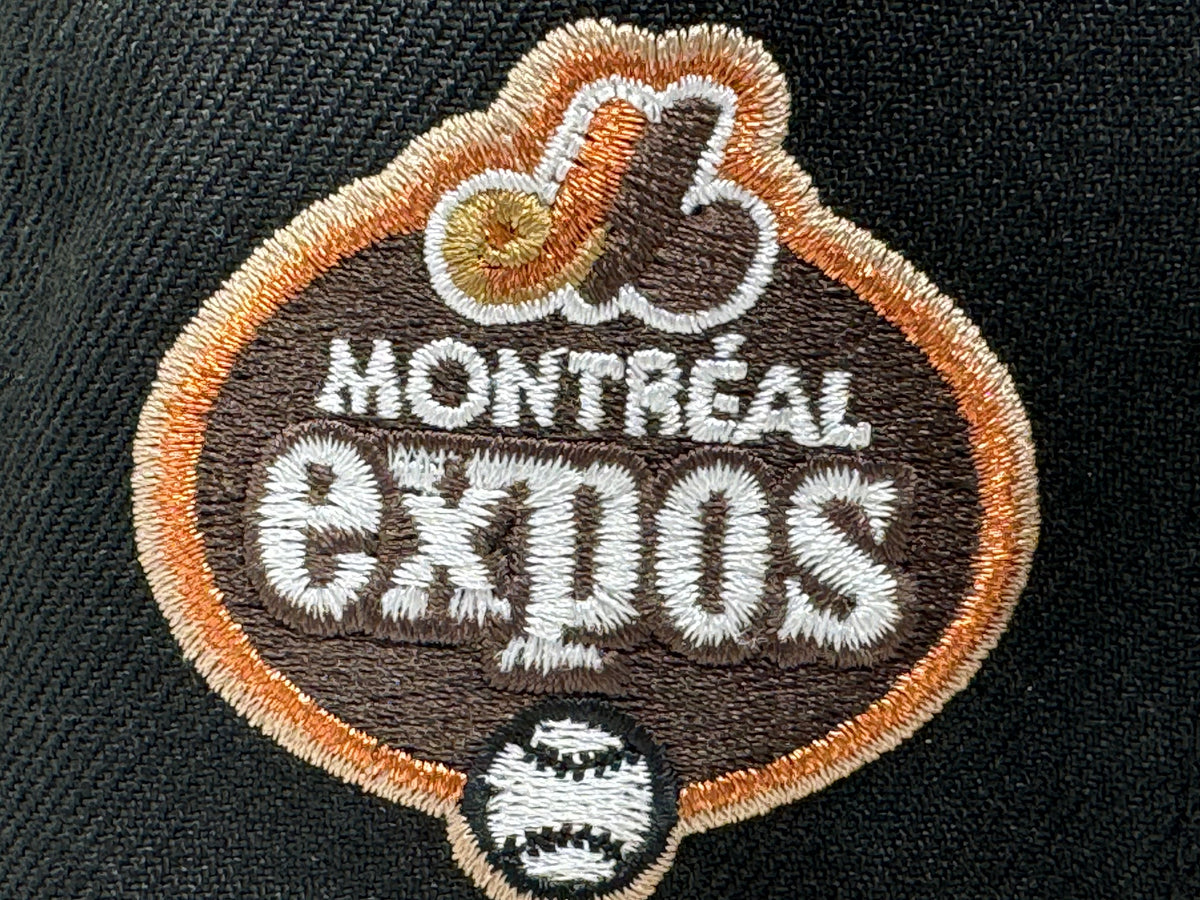 Montreal Expos Black Camel 59Fifty New Era Fitted Hat