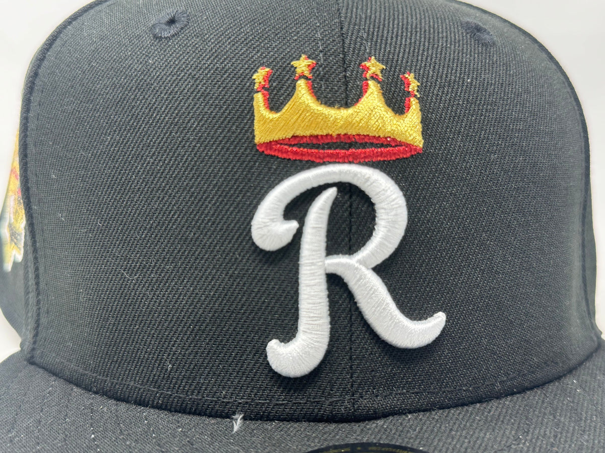 Kansas City Royals 100th Anniversary New Era Fitted Hats-Black Red