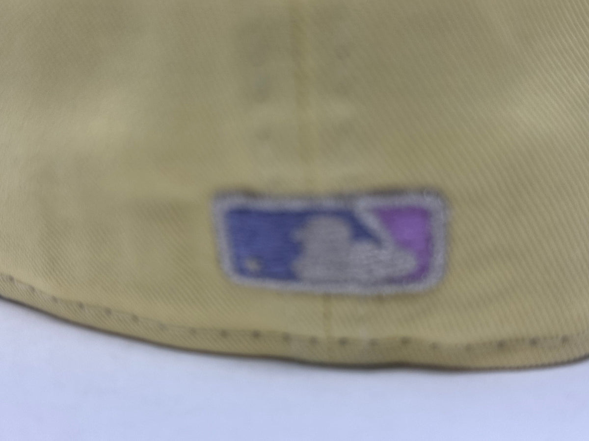 Colorado Rockies Soft Yellow Lavender Brim 59Fifty Fitted Hat