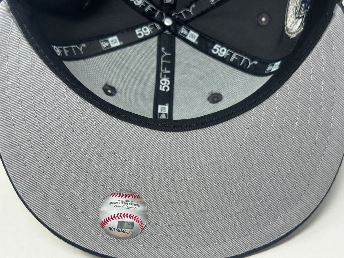 Montreal Expos 35th Anniversary Fitted Hats to Match OG Flint 13-Dark Gray Navy