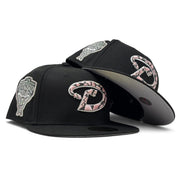 Arizona Diamondbacks 1998 Inaugural Season 59Fifty New Era Fitted Hat-Black Pink