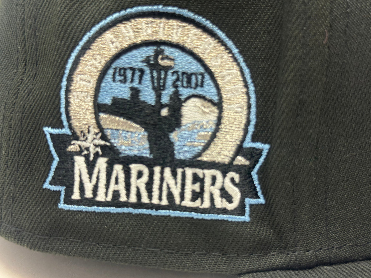 Seattle Mariners 30th Anniversary Fitted Hats-Black