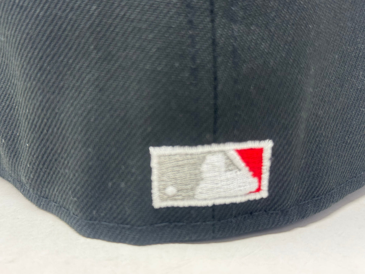 Los Angeles Dodgers 40th Anniversary Upside Down Logo Fitted Hats-Black Red